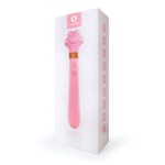 Розовый двусторонний вибромассажер Meow в форме лапки - 21 см. (Цвет: розовый)