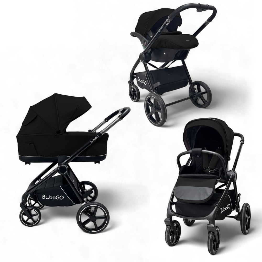 Коляска детская Bubago Niveta 3в1 арт BG 192-1 цвет черный Коляска детская Bubago Niveta 3в1 арт BG 192-1 цвет черный