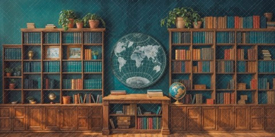 Кабинет №1 версия 2025 для групповых фото (450-220 см) - фон неопреновый