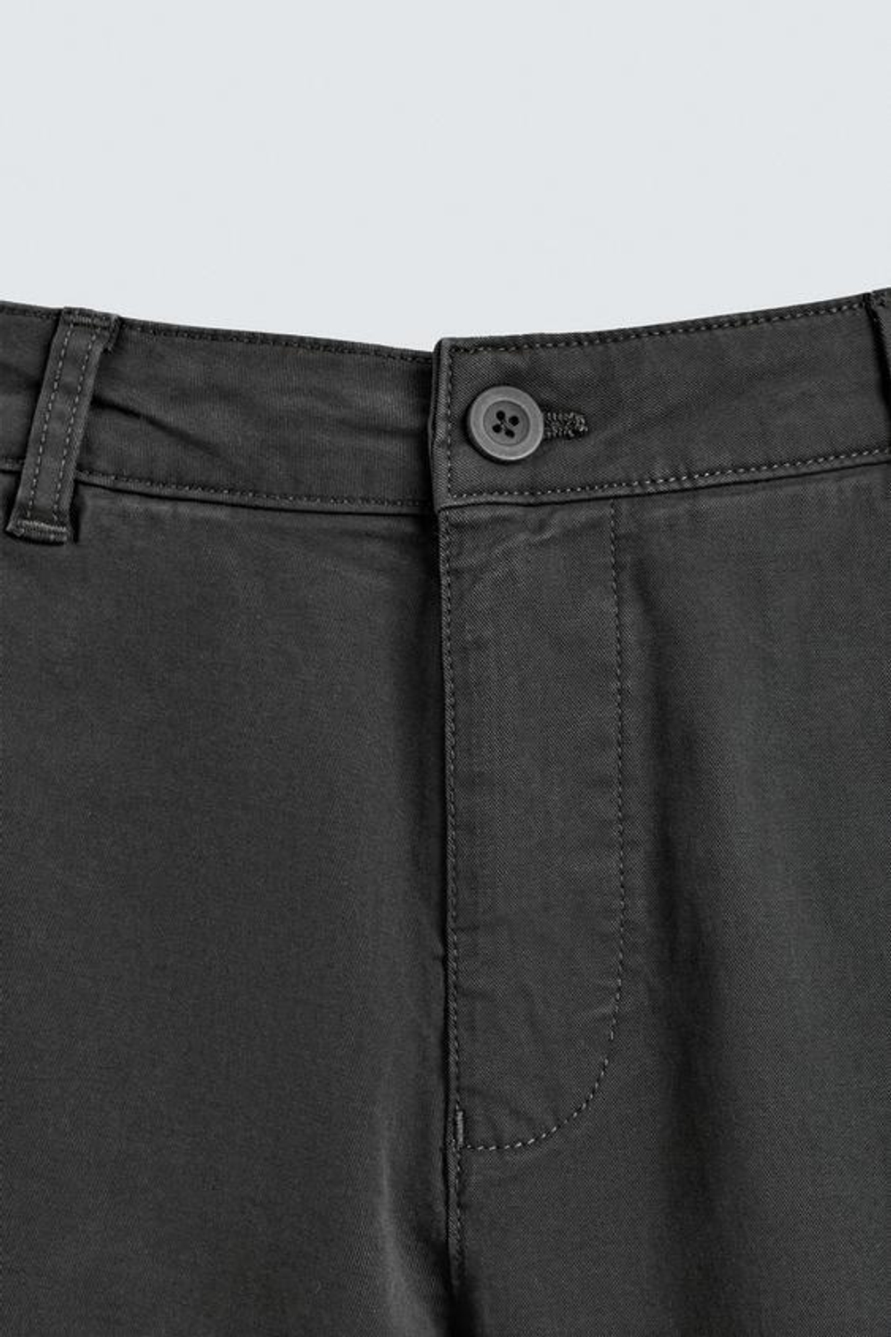 ZARA БРЮКИ ЧИНОС SKINNY FIT, АНТРАЦИТОВО-СЕРЫЙ