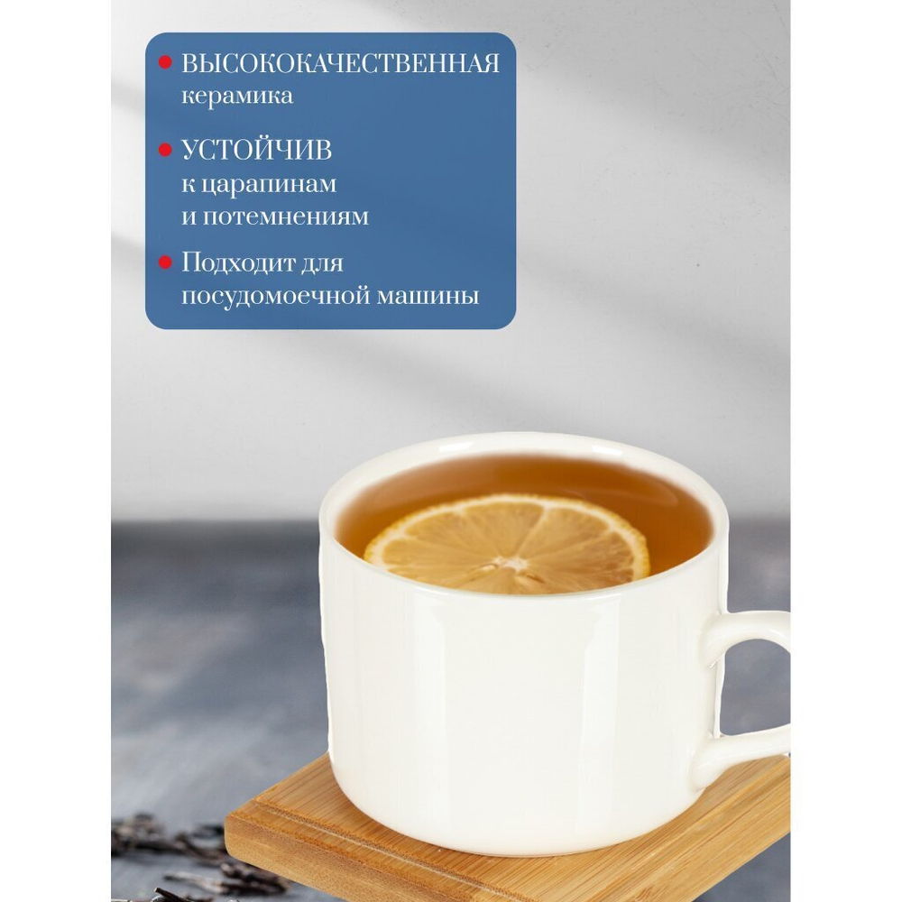 Чайный сервиз на 6 персон, 180 мл металл подставка Y4-4593