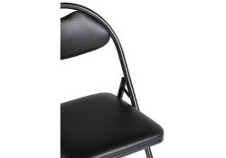 Стул на металлокаркасе Gikat черный / мусс темный