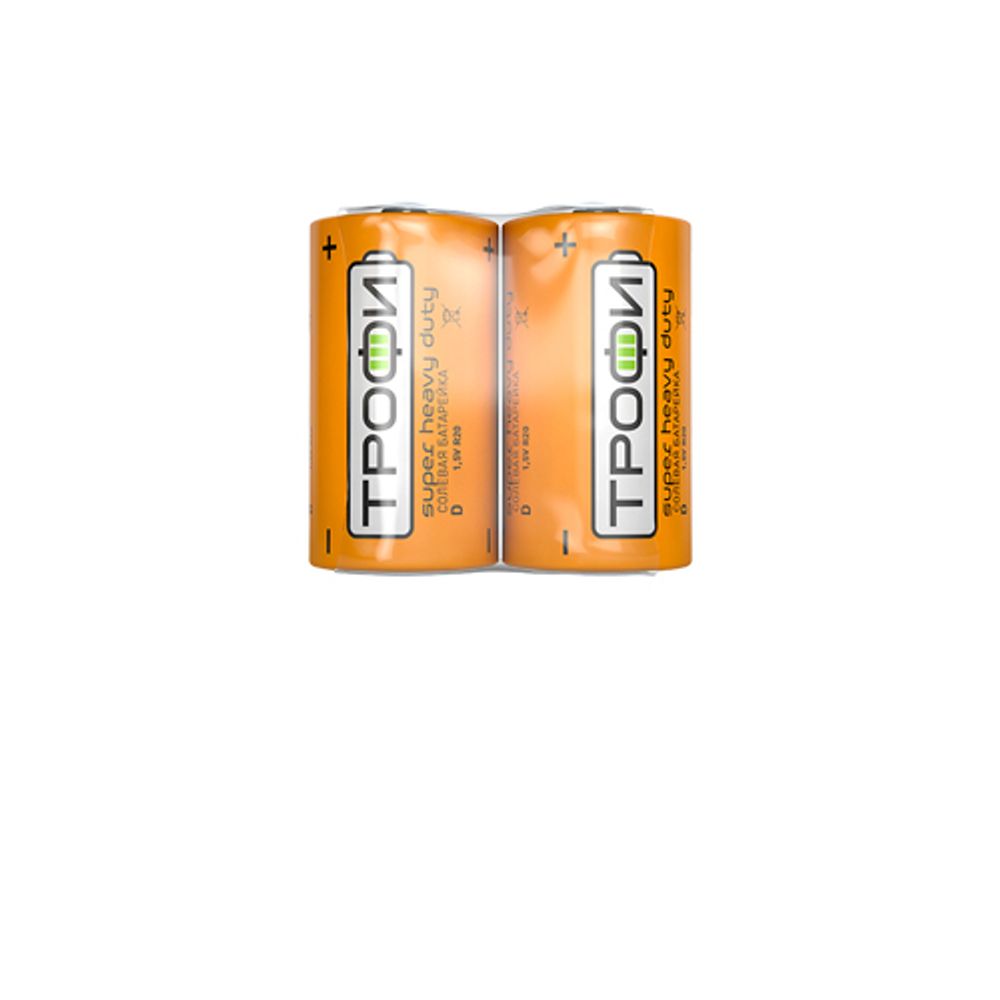 Батарейки Трофи R20-2S SUPER HEAVY DUTY Zinc | Трофи