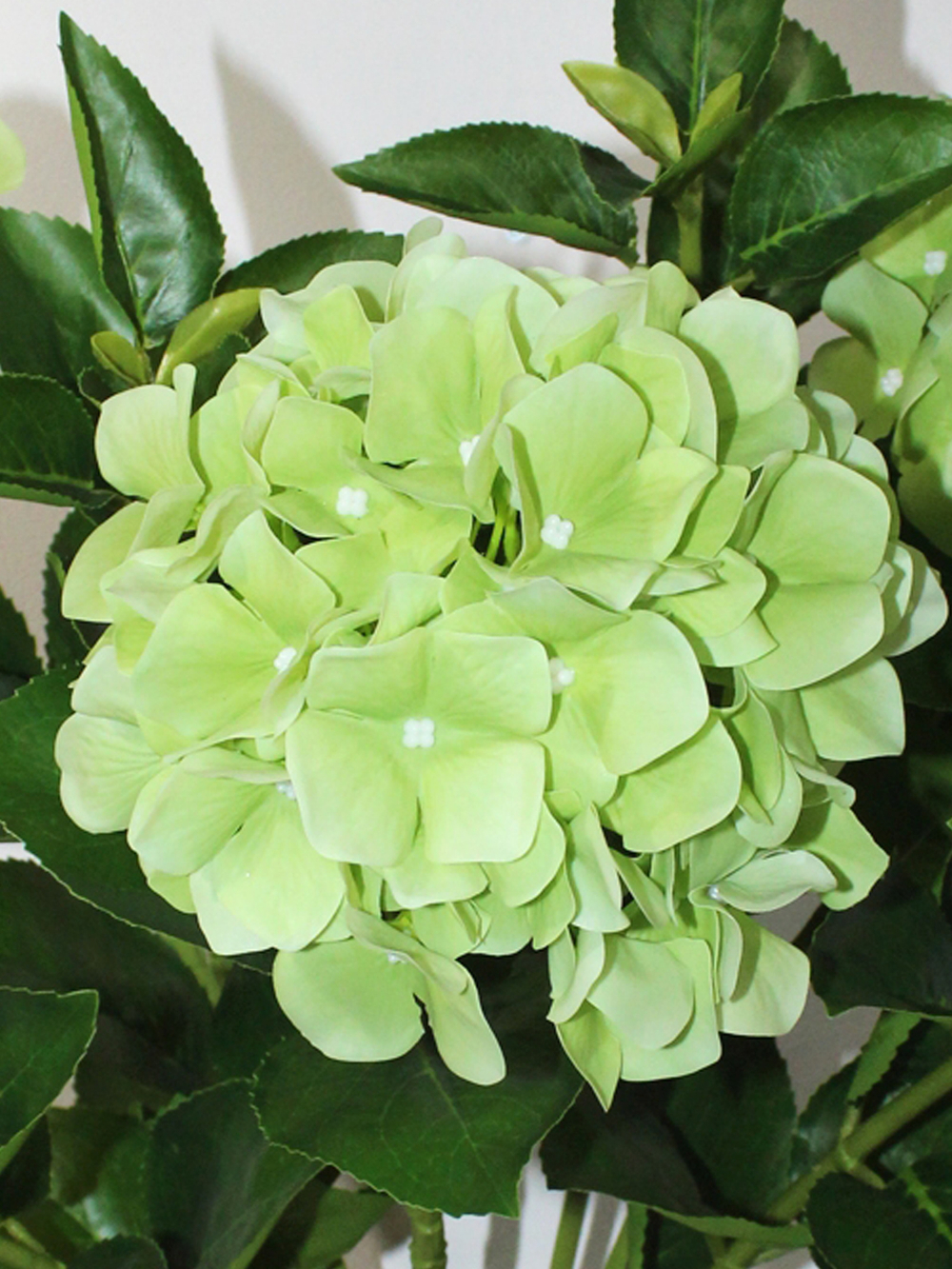 Гортензия искусственная зеленая латекс 70см для вазы