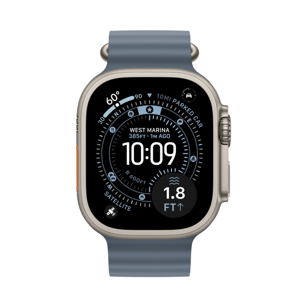 Умные часы Apple Watch Ultra 3, 49 мм, Natural Titanium Anchor Blue Ocean Band