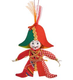 РусКукла RK-802/1 Кукла подвесная «Арлекин-солдатик»