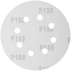 Круги шлифовальные 5 шт., 125 мм, Р180, 8 отверстий FIT IT 39668