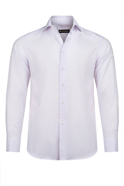 Рубашка сиреневая жаккардовая под запонку