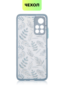 Чехол BROSCORP для Poco M4 Pro 5G оптом (арт. XM-PM4P-ST-TPU-BLUE-PRINT)