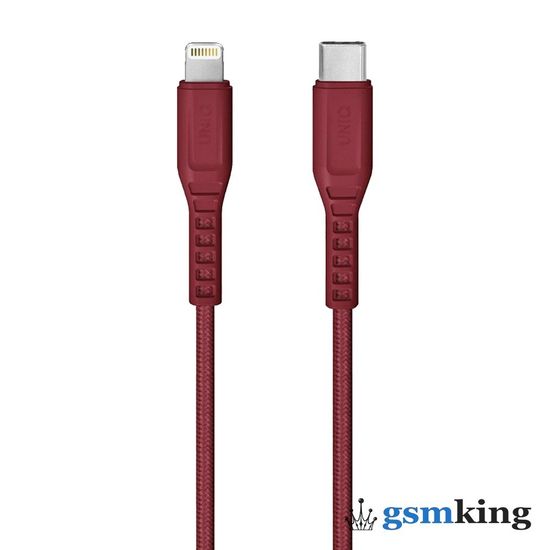 Uniq FLEX USB-C to Lightning Short Cable (1.2m) Red