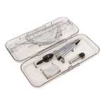 Готовальня 7 предм. циркуль-автомат, стержни,ластик, 4 лин,пласт.футляр