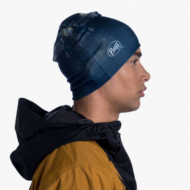 Тонкая теплая спортивная шапка Buff Hat Thermonet Hunder Multi Фото 2