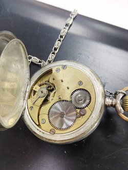 Часы карманные.Beamtenfreund System Glashutte" сер