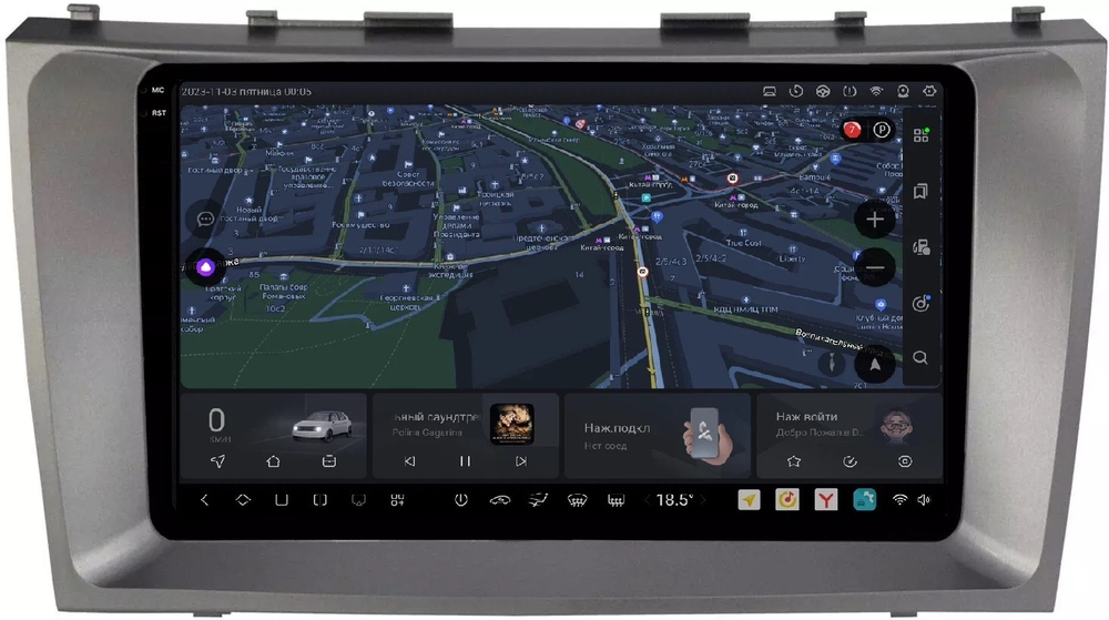Магнитола для Toyota Camry 2006-2011 - Carmedia OL-9606 QLed+2K, Android 13, UIS7870 (DUDU7), CarPlay, SIM-слот