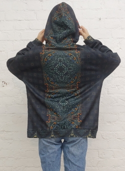 Худи "Ручной волк", по мотивам средневекового гобелена