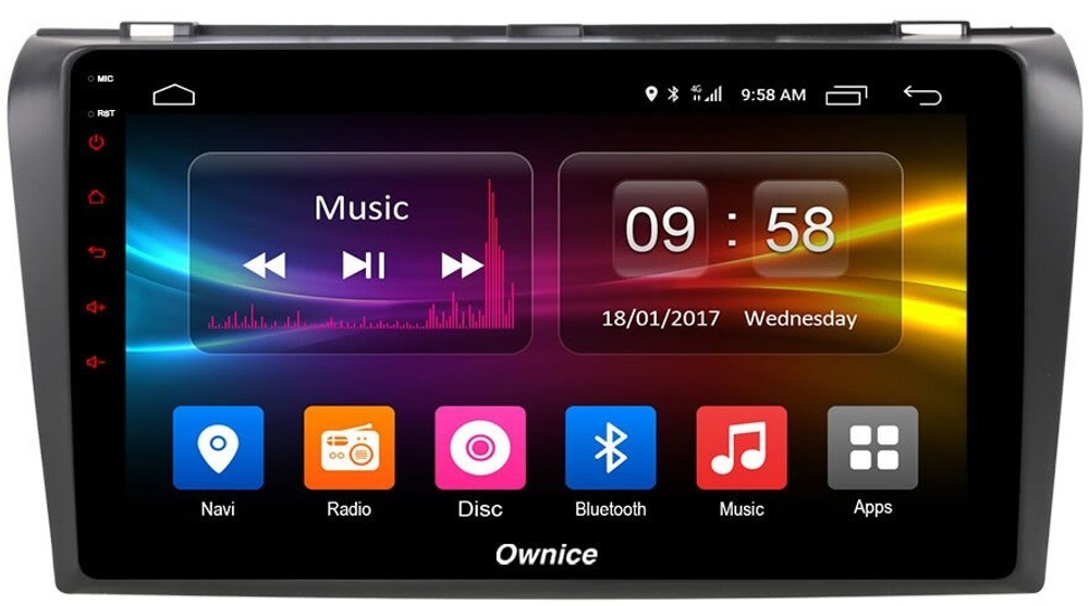 Магнитола для Mazda 3, Axela 2003-2009 - Carmedia OL-9503 IPS, Android 10, 8 ядер (TS18), 4G SIM-слот