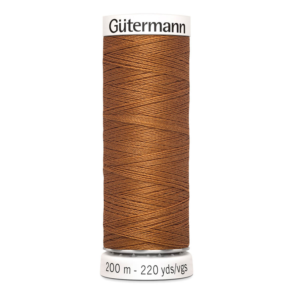 01 Нить Sew-All 100/200 м для всех материалов, 100% полиэстер Gutermann 748277 (448 шоколадная охра)