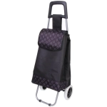 Тележка хозяйственная с сумкой (92*33*27см, колеса 16см,грузоподъемность до 30 кг.) черная DC308AG