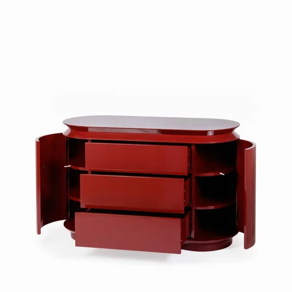 Комод Paula 120х50 см, красный глянец