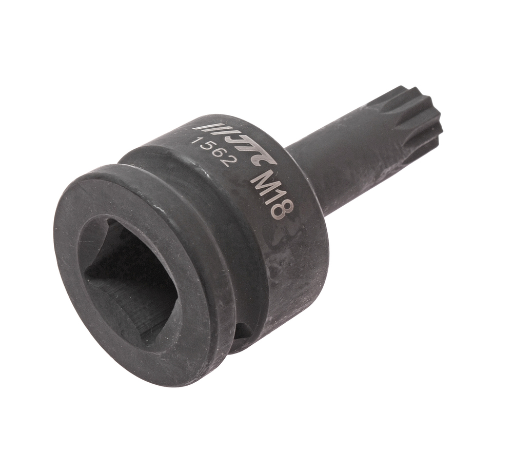 Головка для демонтажа ступицы с насадкой 3/4" М18 SPLINE L=88мм (VW AUDI) ударная задней полуоси JTC