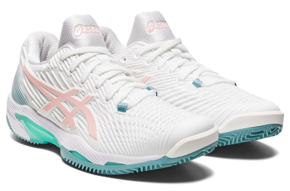 Женские Кроссовки теннисные Asics Solution Speed FF 2 Clay - white/frosted rose