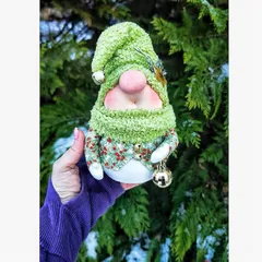 Игрушка ручной работы «Гном в зеленом колпаке» / 18см Игрушка ручной работы «Гном в зеленом колпаке» / 18см