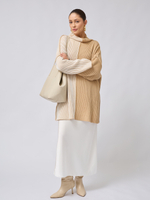 Свитер оверсайз двухцветный