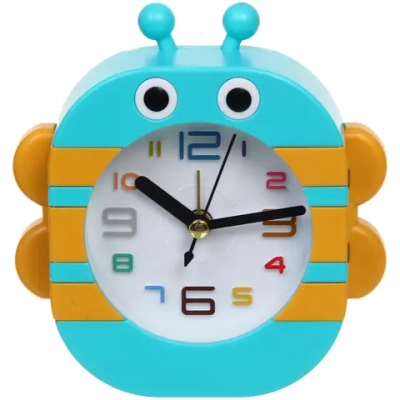 Будильник «Пчелка» 11*11.5*3.5см, микс цветов