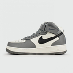 кроссовки Nike Air Force 1 Mid Grey / White Black