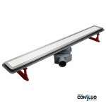 Душевой трап PESTAN Confluo Premium Glass Line 650 белое стекло/матовый хром