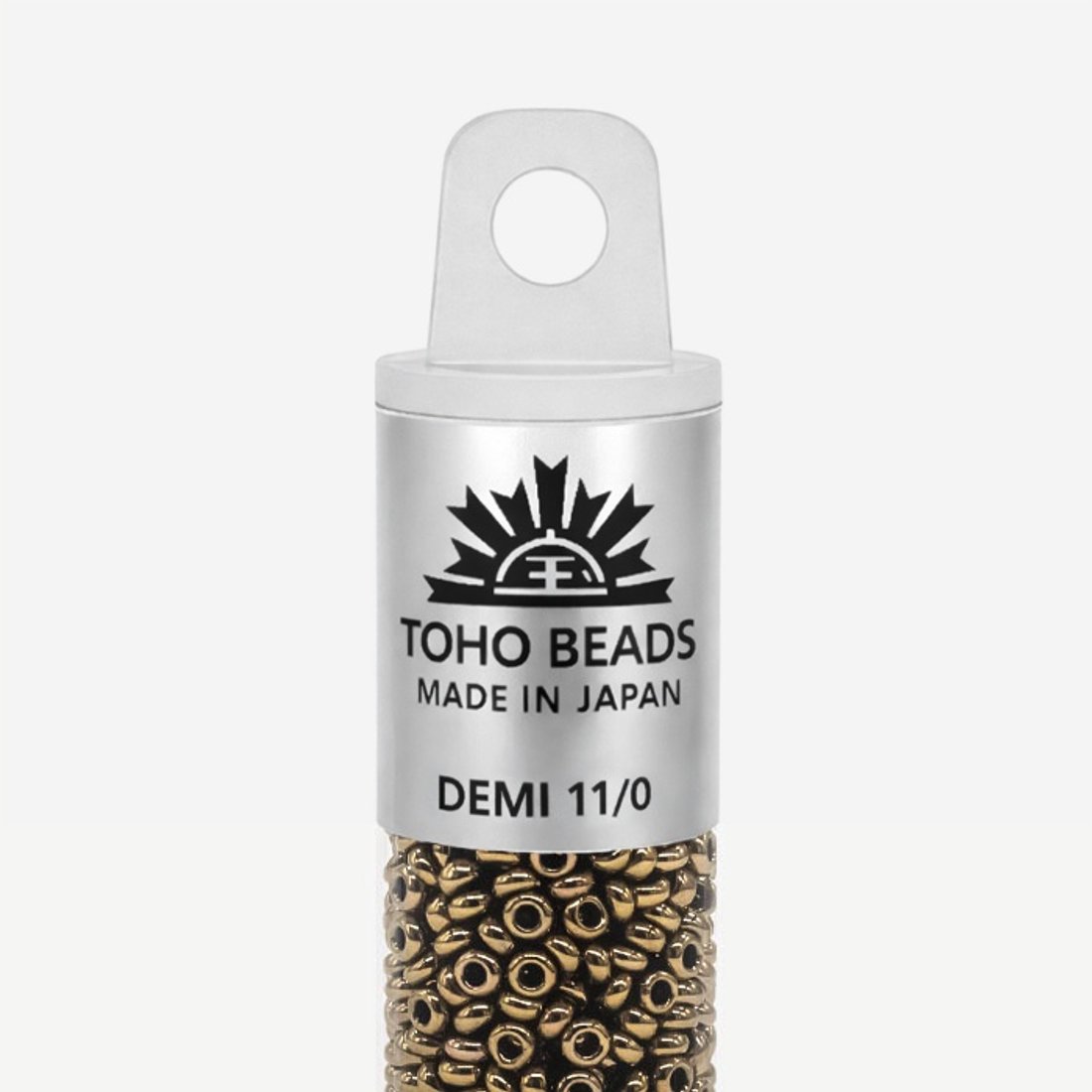Японский бисер TOHO Demi 11/0 (№223), металлизированный, непрозрачный глянцевый
