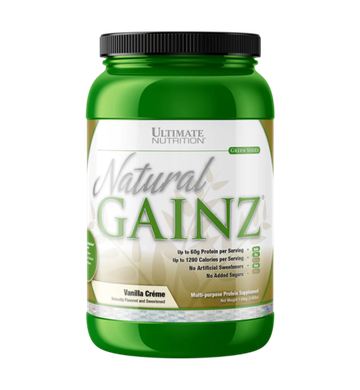 Ultimate Nutrition Natural Gainz 1666 г , Натуральный гейнер