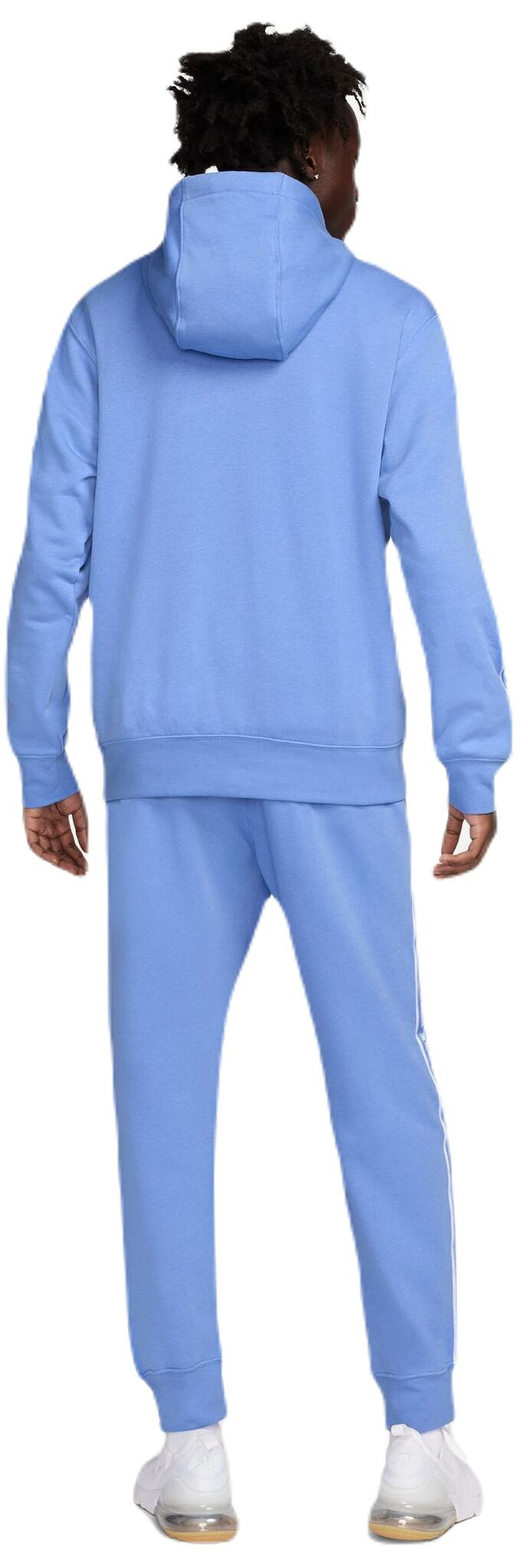 Мужской теннисный костюм Nike Club Fleece Casual Hoodie Track - небесный