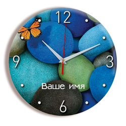 Настенные часы Именные. Имя на Выбор Name_klient_krug_fon2