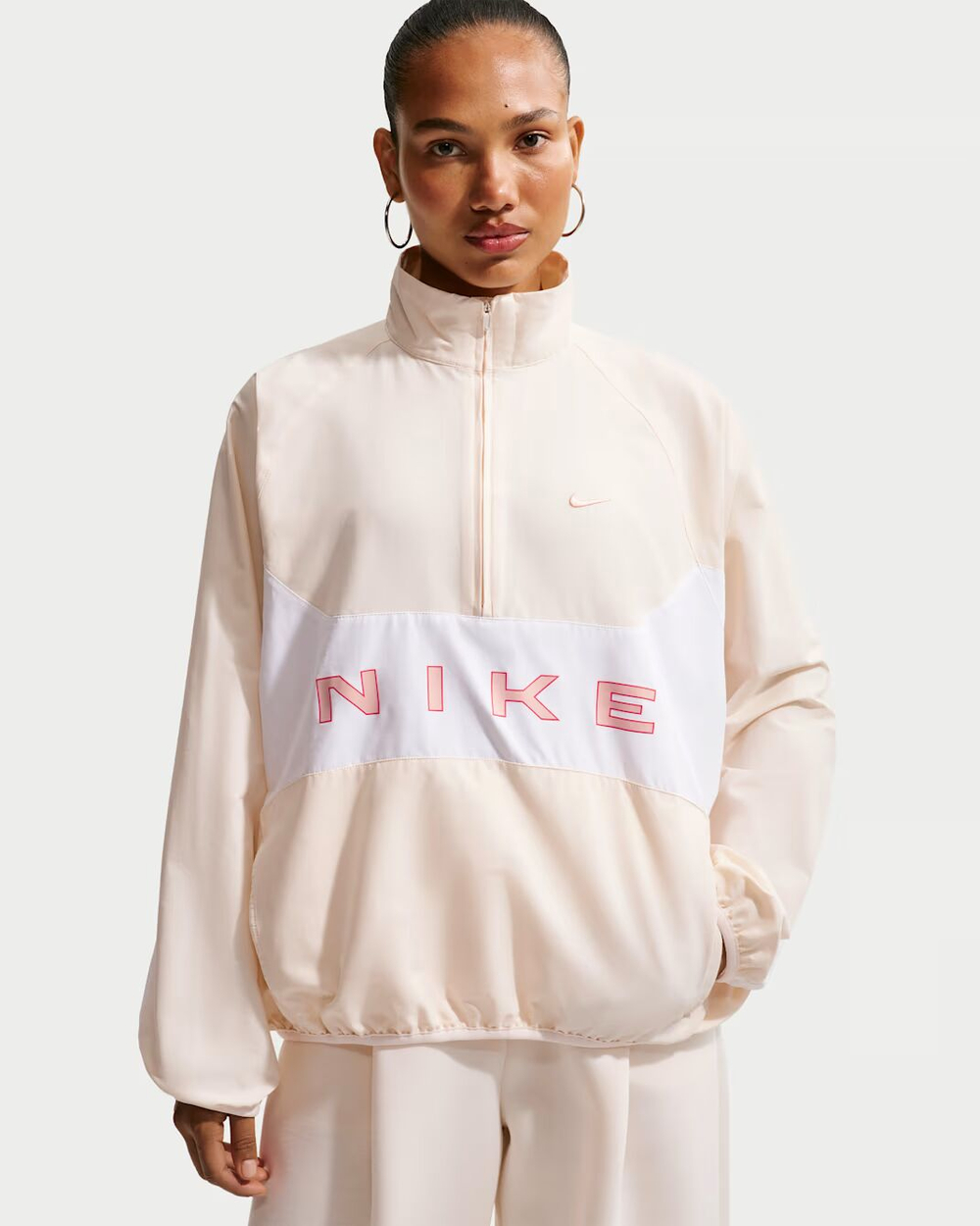 Nike Sportswear Женская куртка свободного кроя с четвертью молнии - NIKE
