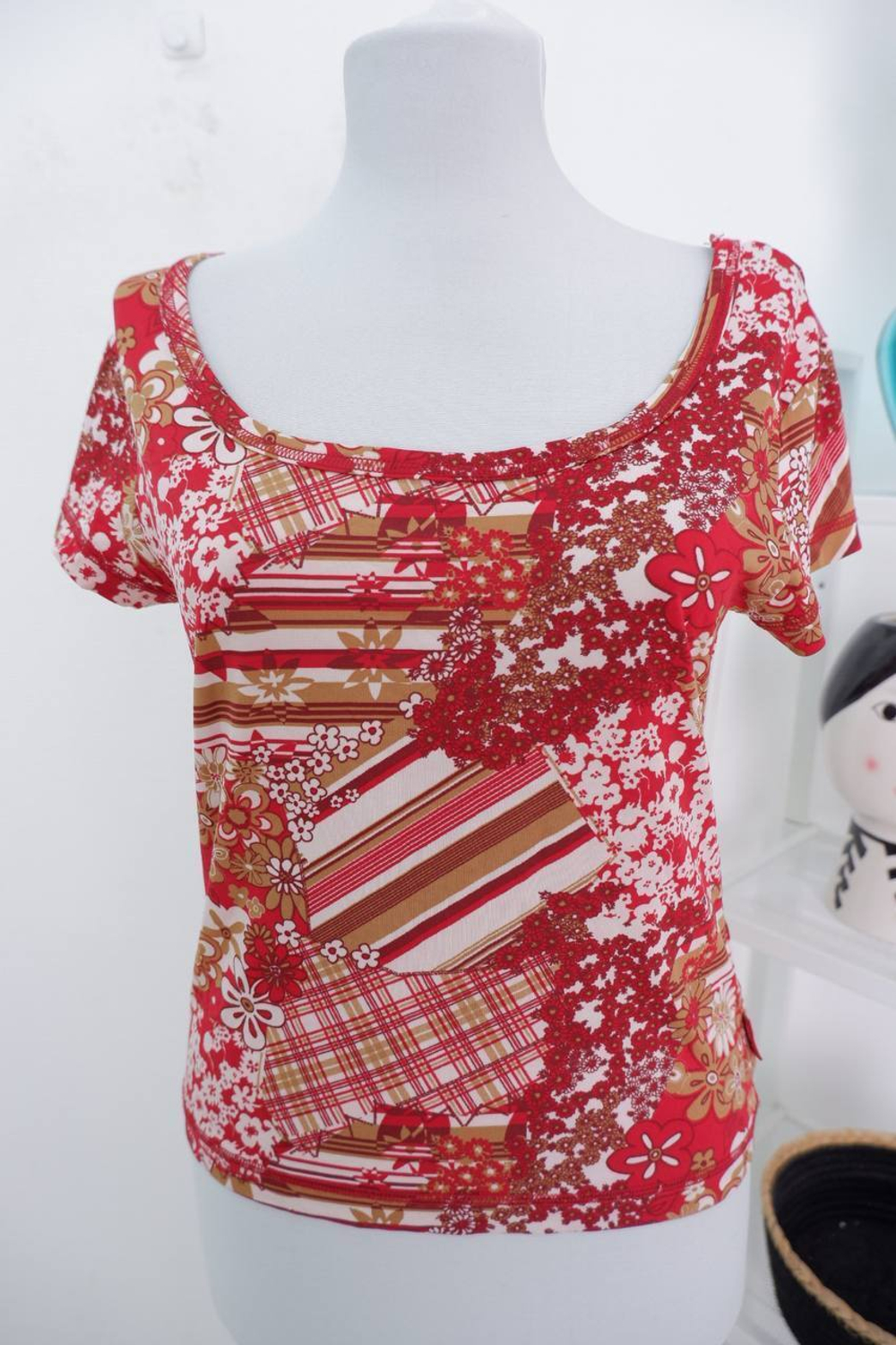 Футболка Tom Tailor яркая 48 размер