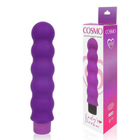 Фиолетовый силиконовый вибратор-елочка 15см Bior Toys Cosmo CSM-23093