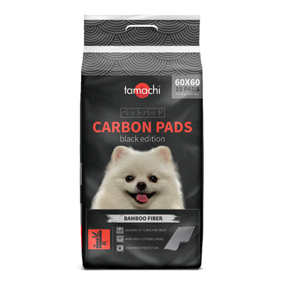 Tamachi 15 шт 60х60 см подстилки черные с угольным волокном для ежедневного применения
