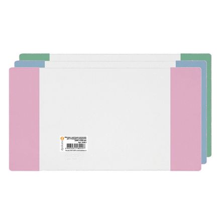 Обложка для дневников и тетрадей, ПВХ, 150мкм, 212*350, цветной прозрачный клапан, ДПС, ассорти