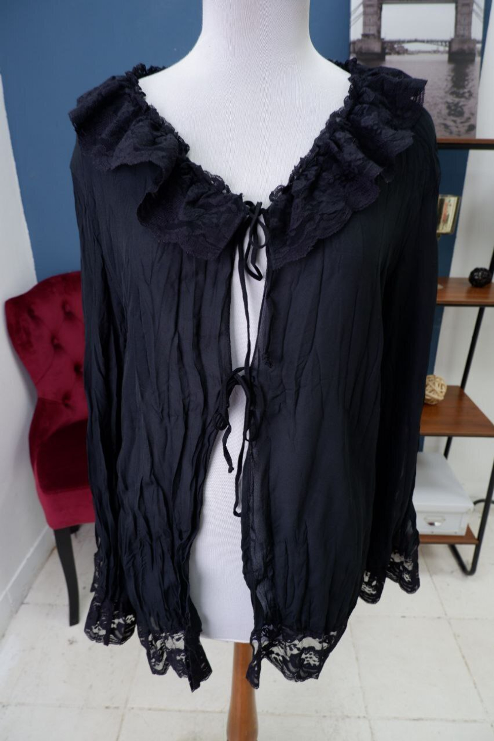 Кофта легкая на завязках 48 размер