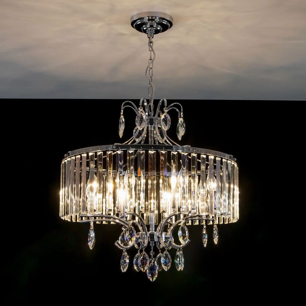 Citilux Инга CL335181 Люстра подвесная хрустальная Хром
