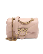 кожаная сумка через плечо love mini puff cl pltt Pinko - пудро-розовый(100039 A0F2)