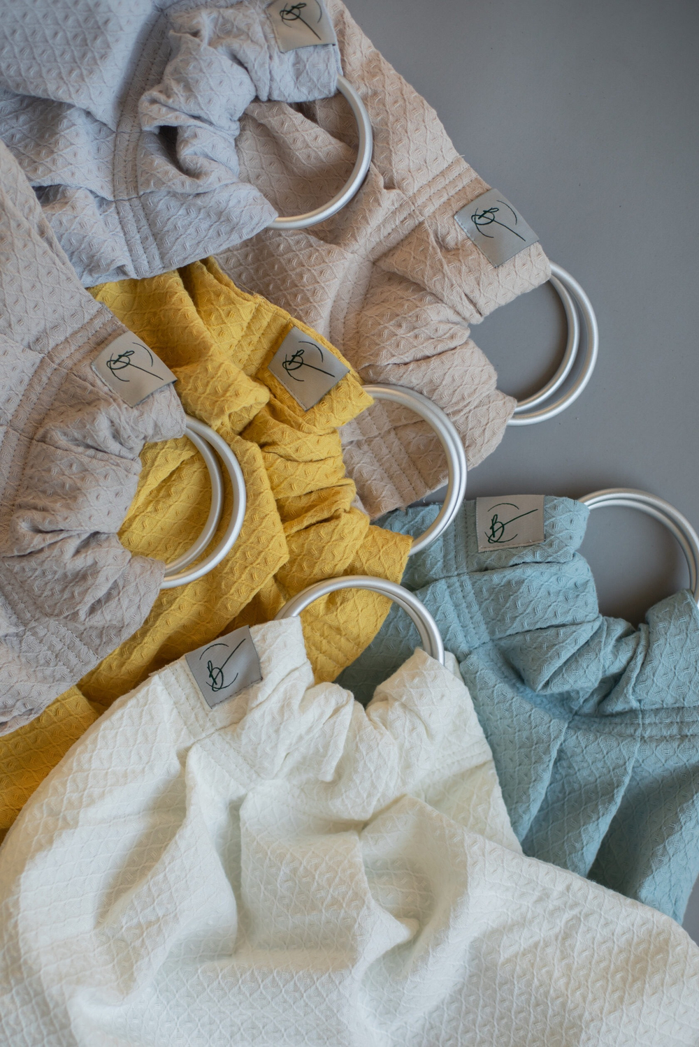 Тканый слинг на кольцах «Крепкие объятия», Горчица