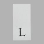 Этикетка размерник для одежды размер "L", 10х20 мм, белый, 100 шт