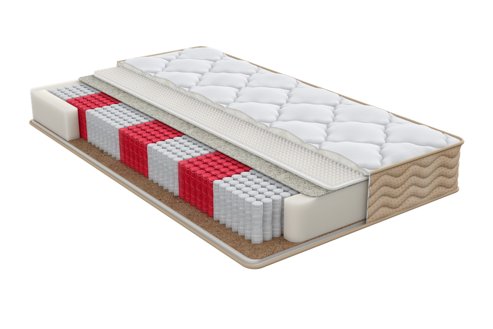 Матрас анатомический Fines, пружинный, средняя/выше средней жесткости 180х200