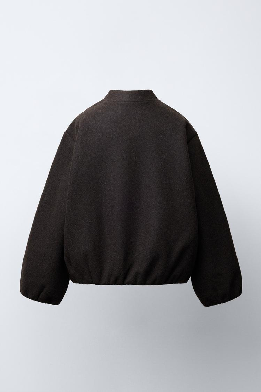 ZARA МЯГКАЯ КУРТКА-БОМБЕР, КОРИЧНЕВЫЙ