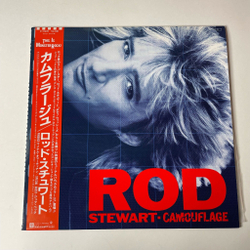 Винтажная виниловая пластинка LP Rod Stewart Camouflage (Japan 1984) (Obi) Heart Is On The Line
