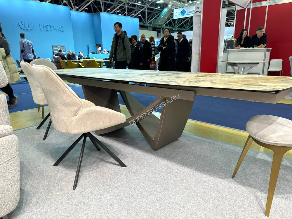 Стул DC-2408 бежевый ODIN24 вращающийся