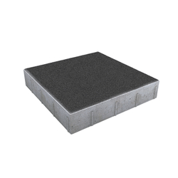 Тротуарная плитка КВАДРАТ 500х500 мм - Гранит Черный