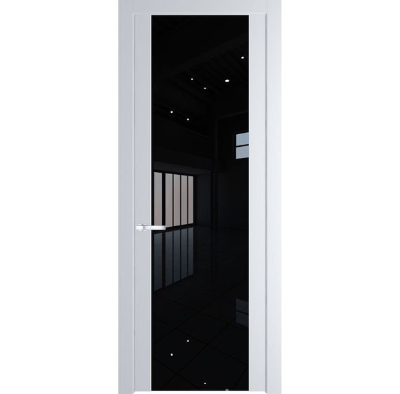 Межкомнатная дверь эмаль Profil Doors 1.7P вайт остеклённая